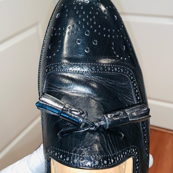 Belmondo Leather Tassel Metalion Loafer. Made in Spain. - Picture 11 of 16